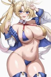 1girls 2d 2d_animation animated animation bikini blonde_hair blue_eyes bouncing_breasts bradamante_(fate) breasts fate/grand_order fate_(series) female hi_res huge_breasts jasony light-skinned_female light_skin long_hair naughty_face no_sound shorter_than_10_seconds shorter_than_30_seconds simple_background smile solo tagme thick_thighs twintails video wide_hips