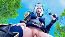 animated ashe_(league_of_legends) cowgirl cowgirl_position female female_focus female_penetrated first_person_view forest league_of_legends male male/female medium_breasts outdoors pov riot_games sex tagme vaginal_sex video vragg