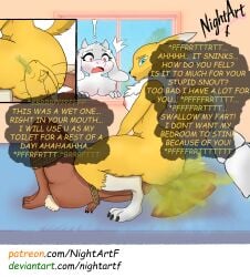 absurd_res anal bandai_namco bondage bondage bound canid canine digimon digimon_(species) duo facesitting fart fart_cloud fart_fetish fart_torture farting_in_mouth farting_on_face female female/female fox generation_4_pokemon hi_res lagomorph leporid lopunny mammal nightartf nintendo oral pokemon pokemon_(species) rabbit renamon restraints rimming rope rope_bondage sex sitting_on_another snout_fuck toriel undertale_(series)