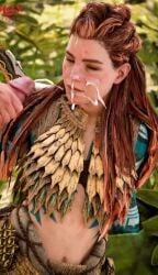 1boy 1girls 3d 9:16 accurate_art_style ai_generated aloy beautiful cum cum_on_face cumshot ejaculation facial female horizon_forbidden_west horizon_zero_dawn jungle light-skinned_female light-skinned_male light_skin male official_style orange_hair playstation red_hair shorter_than_10_seconds tagme vertical_video video