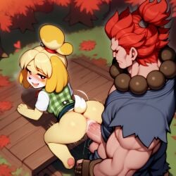 1boy 1girls ai_generated akuma animal_crossing anus ass canid canine canis capcom crossover dark-skinned_male dark_skin dilf domestic_dog female female_anthro fur furry gouki human_on_anthro interspecies isabelle_(animal_crossing) leandroff5 male male/female male_penetrating_female mammal mature mature_male muscular muscular_male pleasured pleasured_female pussy red_hair self_upload sex shih_tzu straight street_fighter uncensored vaginal_penetration vaginal_sex yellow_fur
