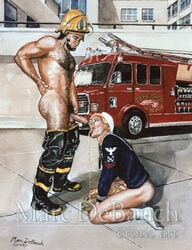 1990s 1997 20th_century 2boys ass blonde body_hair bottomless drinking_urine duo erect_nipples erection fire_truck fireman gay hairy hairy_body holding_penis human male male_only marc_debauch mouth_open muscles naked_footwear nude outdoor_pee outdoors peeing peeing_in_mouth penis pissing precum_drip sailor socks testicles thigh_boots tongue_out uniform urinating urinating_male urination urine urine_in_mouth urine_pool watersports yaoi