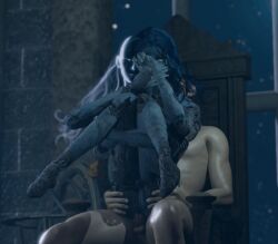 1boy 1boy1girl 1girls 4_arms animated arms_around_legs blender chair_sex completely_nude_male doll female gif intercourse male naked penetration ranni_the_witch reverse_suspended_congress sex sex_from_behind shizu_miro tarnished