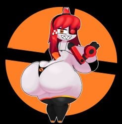 1girls ass big_ass big_breasts female large_breasts looking_at_viewer mimi_sentry robot robot_girl self_upload signature solo team_fortress_2 tf2 thick_thighs valve valve_(company) woodsglue
