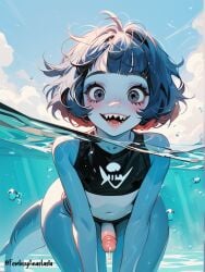 ai_generated femboy hentai shark trap