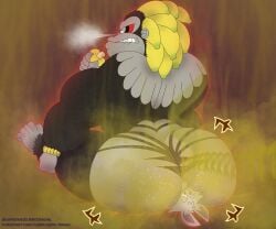 6:5 absurd_res angry ape asinus ass aura banana bananza bananza_power bara big_butt bodily_fluids cloud directional_arrow donkey donkey_kong donkey_kong_(kong_bananza) donkey_kong_(series) donkey_kong_bananza duo eating equid equine facesitting fart fart_cloud fart_fetish fart_sniffing feral food fruit furry furry_only gas gassy gorilla hairy haplorhine hi_res jadetanuki kong kong_bananza male mammal muscular musk nervous nintendo plant primate sitting sitting_on_another smelly smile sniffing stink_fumes stink_lines stinkface sweat yaoi