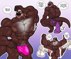 anal anal_sex anthro anus armpit_hair armpit_tuft balls big_biceps big_muscles big_pecs big_tail bodily_fluids body_hair bulge clothed clothing clothing_aside crouching cum dildo dildo_in_ass dildo_insertion dildo_sitting erection fangs furryonline1 genital_fluids genitals hi_res male mammal mr._mcmahon muscular mustelid nipples nude nude_anthro nude_male object_in_ass otter pecs penetration penis raised_leg sex_toy sex_toy_in_ass sex_toy_insertion solo tail teeth thong thong_aside thong_only tongue tongue_out topless underwear underwear_aside underwear_only whiskers