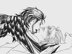 2boys final_fantasy final_fantasy_xv gay gladiolus_amicitia glasses ignis_scientia kissing male male/male male_only yaoi