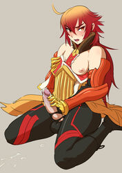 1futa balls cum dickgirl futa_only futanari intersex mikoyan penis red_hair solo solo_futa tagme testicles uncensored