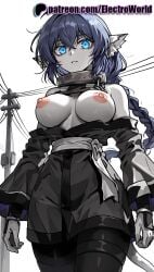 1girls 2025 ai_generated artist_name bare_breasts bare_chest big_breasts big_breasts big_chest blue_eyes braless breasts breasts breasts breasts_outside bust busty chest electroworld exposed_breasts exposed_nipples female glowing glowing_eyes hi_res high_quality high_resolution highres karura_(utawarerumono) large_breasts naked_breasts nipples nipples_outside patreon patreon_username stable_diffusion utawarerumono watermark