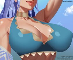aramyx big_breasts bikini commission fire_emblem fire_emblem:_three_houses fire_emblem_heroes fire_emblem_warriors:_three_hopes huge_breasts huge_breasts marianne_von_edmund marianne_von_edmund_(summer) swimsuit tight_clothing tight_fit