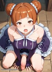 ai_generated anime anime_screencap anime_style cock cock-tail dick feet feet_focus fetish foot_fetish frieren_beyond_journey's_end futa_only futa_sans_pussy futadom futanari girlcock hi_res high_quality highres imminent_oral intersex kneeling kneeling_oral_position laufen_(sousou_no_frieren) looking_at_viewer nude nude_futa nude_futanari on_knees owaowavr pale_skin smug sousou_no_frieren trans trans_woman transfem