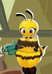 1girls anthro anthrofied ass bee bee_girl breasts breasts female flora_fauna furry plant plant_girl plant_humanoid plantie plants_vs._zombies plants_vs_zombies popcap_games pussy