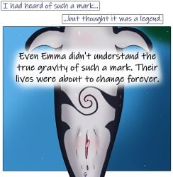 2025 amne_(trippybunny) animal_genitalia anus becoming_flaccid blush bodily_fluids cetacean comic comic_panel cum dialogue digital_media_(artwork) dolphin feral genital_fluids genital_slit genitals hi_res male mammal marine multicolored_body penis sea solo story story_in_description swim_lessons tapering_penis toothed_whale trippybunny two_tone_body water