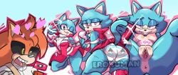 animal_ears animal_tail anus big_breasts big_butt big_nipples big_thighs big_titties blue_fur clothing commission curvaceous curvaceous_female curvaceous_figure curvy curvy_figure curvy_hips erokuman04 female female_focus furry furry_female furry_only nipples nude nude_female open_legs original original_character pussy sonic_(series) sonic_the_hedgehog_(series)