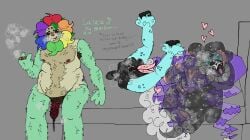 2_penises absurd_res ambiguous_gender animal_humanoid anthro astro_(dandy's_world) blindfold bodily_fluids bovid bovid_humanoid caprine caprine_humanoid cigar clothed clothed/nude clothing cum cum_drip cum_in_vagina cum_inside cuntboy cuntboy_sans_balls dandy_(dandy's_world) diphallia diphallism dripping duo elemental_creature elemental_humanoid eyemask eyewear flora_fauna flower flower_creature flower_humanoid genital_fluids genitals hat headgear headwear heataddledtwisted herm hermaphrodite hi_res hooves hooves_in_air humanoid intersex intersex/male male male/ambiguous maleherm mammal mammal_humanoid mask multi_genitalia multi_penis nightcap nude overweight partially_clothed penile penile_spines penis plant plant_humanoid pussy quilt sheep_humanoid sleep_mask smoke starry_body starry_hair toons_(dandys_world) vulva