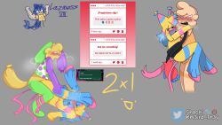 anthro anthro_on_anthro anthro_only anthro_penetrated anthro_penetrating balloon dandy's_world dog_penis goob_(dandy's_world) looey_(dandy's_world) penis_in_pussy request straight_sex strawpage_request yatta_(dandy's_world)