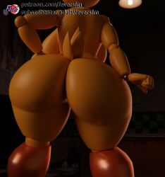 1girls 3d 3d_(artwork) animatronic animatronic_female ass ass_focus big_ass big_breasts big_butt bubble_ass bubble_butt dat_ass dat_butt fat_ass fat_butt female female_focus female_only feversfm five_nights_at_freddy's fnaf hand_on_hip solo tagme thick_ass thick_thighs toy_chica_(fnaf) toy_chica_(love_taste)