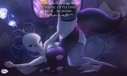 big_breasts corruption female_only hollow_knight horny iselda_(hollow_knight) milking_breasts solo