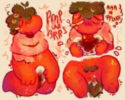 blood bodily_fluids dandy's_world genital_fluids genitals male menstrual_pad menstruation pmpwbrrs pussy solo sprout_(dandy's_world)
