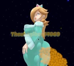 (theusagiboy1406) 3d 3d_(artwork) back_view backboob bare_thighs big_ass big_butt blonde_hair blue_dress blue_eyes breasts crown dress_lift fart fart_cloud fart_fetish farting fat_ass gigantic_ass gigantic_breasts hair_over_one_eye huge_breasts huge_thighs light-skinned_female light_skin long_hair looking_back low-angle_view mario_(series) massive_ass massive_breasts mikumikudance mmd nintendo princess_rosalina smiling solo_female super_mario_bros. super_mario_galaxy super_smash_bros. thick_body thick_female thick_thighs thighs voluptuous voluptuous_female