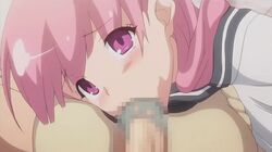 :>= animated blush breasts cock_hungry fellatio female gyakuten_majo_saiban:_chijo_na_majo_ni_sabakarechau large_breasts long_hair looking_at_viewer male_pov naughty_face navel oral penis pink_eyes pink_hair pleasure_face pov pov_eye_contact saliva school school_uniform sex straight sweater_vest tears yuki_himeno