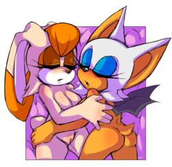 2girls after_sex anthro areola ass bat bat_wings big_breasts blush breasts chiropteran female female_only furry lagomorph milf misswerehog multiple_girls nipple nude orange_hair pussy rabbit rouge_the_bat sega sleeping sonic_(series) tan_body tan_fur teenage_girl teenager vanilla_the_rabbit white_hair wings yuri