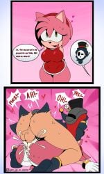 amy_rose anti_groove big_ass big_breasts boots c_m_g_nsfw comic commission cum cum_in_pussy gloves glowing_eyes green_eyes heart_symbol mobian_(species) pink_background pink_body pink_fur sega sex shy_guy smile smiling_at_viewer sonic_(series) sonic_the_hedgehog_(series) thick_thighs vaginal_penetration white_panties