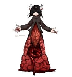 26_(tsuro) demon_girl guro highres intestines monster_girl original pointy_ears
