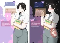 3girls after_anal after_sex anal anal_only anal_slut asian_female black_hair blush butt_plug buttslut chinese_indonesian cum_in_ass cum_in_ass cum_in_intestines cum_inside female_focus heart-shaped_pupils holding_book horny_female indonesian indonesian_high_school_uniform indonesian_text internal_view meeow68 nervous_smile original_character plump slightly_chubby stealth steamy_breath student sweat xray_view