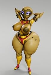1girls 1robot_girl 3d 3d_model ai ai_generated alien_humanoid big_ass big_breasts big_butt bubble_ass bubble_butt counselor_dish duck_dodgers female female_focus female_only fembot green_body martian robot robot_girl robot_humanoid simple_background solo solo_female solo_focus tagme thick_ass thick_thighs vulkyasha_(style)