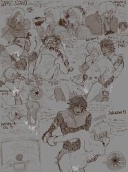 2boys andrew_kreiss blowjob breasts cross_necklace cum cumming cuntboy cuntboy_with_breasts fools_gold from_behind game identity_v idv intersex multiple_orgasms norton_campbell oral penis_in_pussy priestfrot pussy_hair small_breasts trans_man vaginal_sex worried