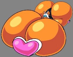 gigantic_ass gigantic_breasts hyper hyper_ass hyper_breasts rouge_the_bat solo sonic_(series)