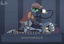 1boy 1girls artist_name artist_signature blonde_hair blush blushing_female blushing_male cumming cumming_inside glitch_productions grabbing_arm grabbing_hair green_eyes j_(murder_drones) long_hair male_on_female male_penetrating_female matress murder_drones pachinsfw penetration penetration_from_behind pillow pulling_hair robot robot_boy robot_girl robot_humanoid silver_hair sweatdrop thad_(murder_drones) thrusting thrusting_hard yellow_eyes