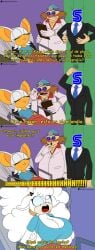 2boys 2girls big_breasts dr._eggman flashpoint_gear_(artist) flashpointgear hospital idw_comics idw_publishing lanolin_the_sheep meme rouge_the_bat sega sonic_(series) sonic_the_hedgehog_(idw) spanish_text the_simpsons_reference