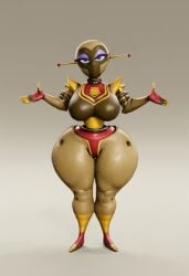 1girls 1robot_girl 3d 3d_model ai ai_generated alien_humanoid big_ass big_breasts big_butt bubble_ass bubble_butt counselor_dish duck_dodgers female female_focus female_only fembot green_body martian robot robot_girl robot_humanoid simple_background solo solo_female solo_focus tagme thick_ass thick_thighs vulkyasha_(style)