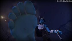 3d arcticchilifries feet fortnite giant giant_feet looming_foot remi_(fortnite) sfm stomp stomping sulk_(fortnite) toes