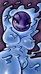 1girls 2017 alternate_color breasts fangs female gastly ghost hi_res looking_at_viewer nintendo pokémon_(species) pokemon pokemon_(species) pokemorph pussy shiny_pokemon siden solo spirit video_games