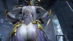 1girls ass ass_focus female mirage_(warframe) mirage_prime_(warframe) solo warframe
