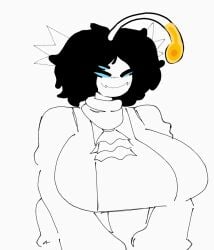 1female 1girls 1monster 3_eyes big_breasts black_hair blue_eyes boob_focus breasts breasts_covered breasts_focus clothed_breasts clothed_female clothes clothing digital digital_drawing digital_drawing_(artwork) digital_media digital_media_(artwork) drawing ear_fins female female_focus female_monster female_only fish_humanoid gender_bend gender_bender gender_swap genderbent genderswap genderswap_(mtf) girl girl_monster huge_boobs huge_breasts humanoid jabot jacket jagged_mouth large_boobs large_breasts lure_(anatomy) merfolk mermaid monster monster_female monster_girl multi_eye no_genitals no_genitals_shown no_nipples no_nipples_visible no_pupils non-human nonhuman one_color_background partially_colored pressure_(roblox) roblox roblox_game rule_63 scarf sebastian_solace short_hair simple simple_background simple_coloring simple_drawing solid_color_background superkidgamerxp white_background