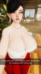 big_breasts big_lips bimbo brat bullying cleavage female huge_breasts human lipstick milf mommy motherly_cuckold navel ntr snapchat solo solo_female vrchat