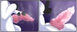 after_masturbation animal_genitalia animal_penis anthro balls big_penis biped bodily_fluids canine_genitalia canine_penis cum dripping erection first_person_view floating_fingers genital_fluids genitals gesture hand_gesture hi_res jera_(twelve_steps) knot leaking_precum male male_pov masturbation penile penile_masturbation penis pink_penis precum precum_drip precum_on_penis sheath solo steam stroking_penis sweat thumbs_up twelve_steps unknown_species white_body