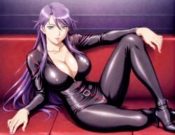 ai_generated attractive_female bodysuit female kirisawa_rei policewoman rei_zero sexy_pose tight_clothing voluptuous_female