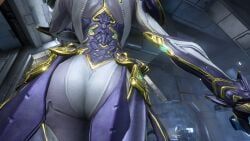 1girls ass ass_focus female mirage_(warframe) mirage_prime_(warframe) solo warframe