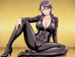 ai_generated attractive_female bodysuit female kirisawa_rei policewoman rei_zero sexy_pose tight_clothing voluptuous_female