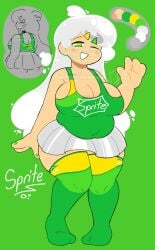 ass hips huge_ass oc original original_character plump skirt sprite_(supersoursoda) supersoursoda tank_top thicc thick thick_thighs thighs white_hair wide_hips