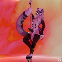 1:1 abstract_background absurd_res animal_genitalia animal_penis anthro ball_tuft balls belly_nipples blender_(artwork) blender_eevee blue_body blue_eyes blue_fur blue_spots clothing crotch_tuft dancing digital_media_(artwork) ear_piercing erection fangs felid feline_genitalia feline_penis fingerless_gloves fur furgonomics furry-specific_piercing genital_piercing genitals gloves handwear hi_res hybrid_genitalia hybrid_penis industrial_piercing knot knotted_feline_penis knotted_penis latex latex_clothing latex_gloves latex_handwear latex_legwear latex_thigh_highs legwear looking_at_viewer male mammal multi_nipple navel navel_piercing nipple_piercing nipples nude nude_anthro nude_male pantherine penile_spines penis piercing pinup pole pole_dancing pose presenting presenting_penis purple_body purple_flesh purple_fur purple_spots sheath sheath_piercing snow_leopard solo solo_focus somesnowleopard spots teeth thigh_highs tongue tongue_out tuft white_body white_fur