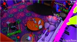 animatronic barely_visible_genitalia belly big_breasts big_nipples breasts camera camera_view canid canine canis female five_nights_at_freddy's five_nights_at_freddy's:_security_breach genitals holding_object holding_plushie huge_breasts huge_nipples huge_thighs hyper hyper_breasts hyper_nipples hyper_thighs machine mammal mr.bootylover nipples open_mouth plushie pussy robot roxanne_wolf roxanne_wolf_(mayosplash) scottgames sleeping sleeping_on_sofa slightly_chubby slightly_chubby_female solo steel_wool_studios thick_thighs tongue tongue_out wolf