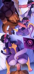 absurd_res all_fours anthro ass big_penis blush bodily_fluids breasts claws cum cum_in_pussy cum_inside digital_media_(artwork) doggy_style dragon duo erection female female_penetrated freya_(lizzycat21) from_behind_position genital_fluids genitals hair hi_res horn impregnation male male/female male_penetrating male_penetrating_female mythological_creature mythological_scalie mythology nipples nude open_mouth oral ovum penetration penis pussy reptile scalie sex simple_background slashner sperm_cell tail teeth text vaginal_penetration vaginal_penetration wings zore_(slashner)