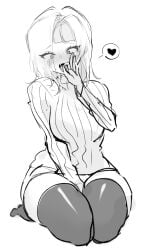 fellatio_gesture kromer_(limbus_company) limbus_company migishita project_moon tagme